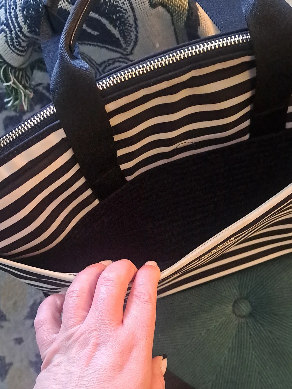 Kate Spade Daveney Striped Nylon Laptop Bag